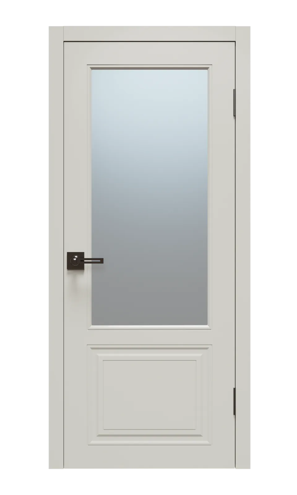 Щитовая дверь Афтора М2 ПВХ остекленная