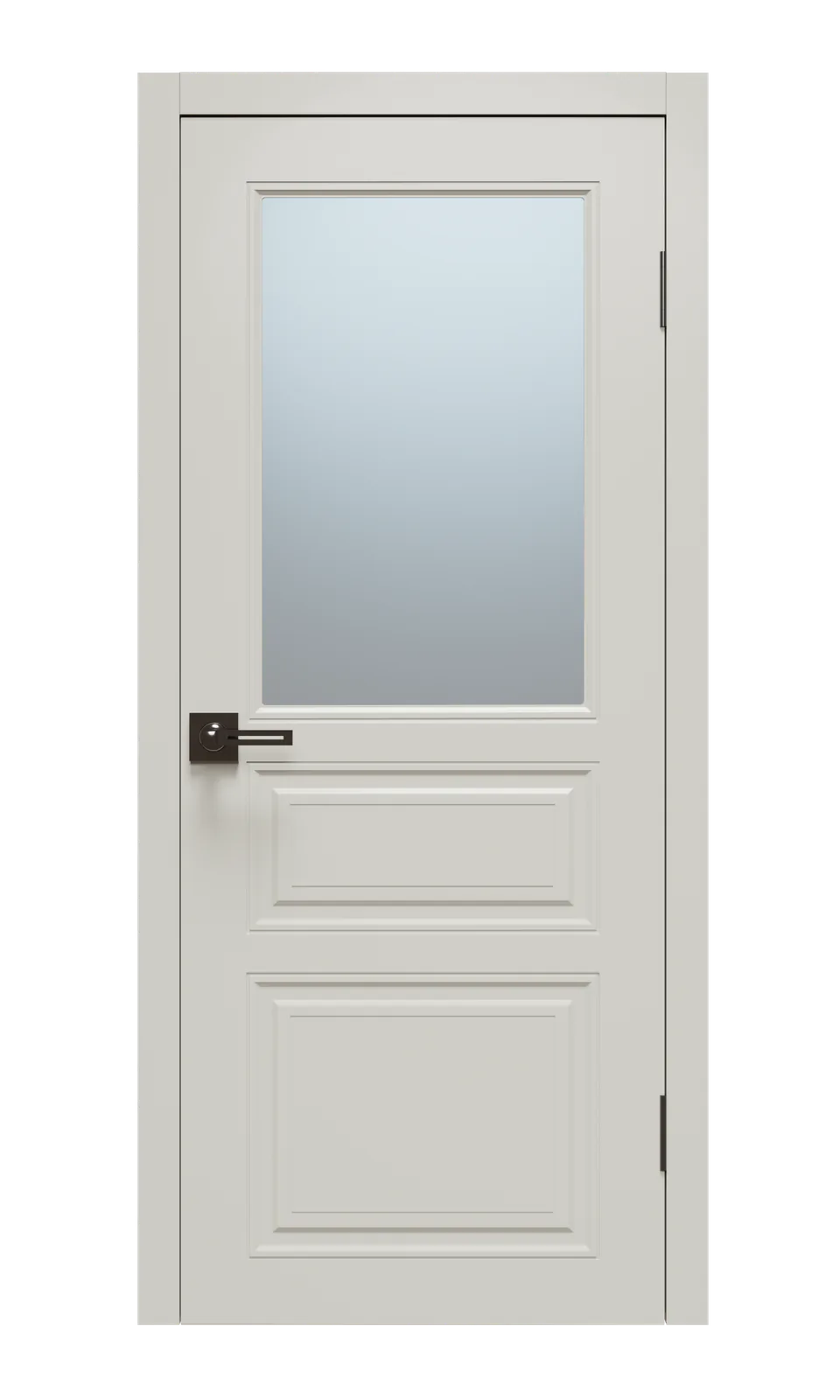 Щитовая дверь Афтора М3 ПВХ остекленная