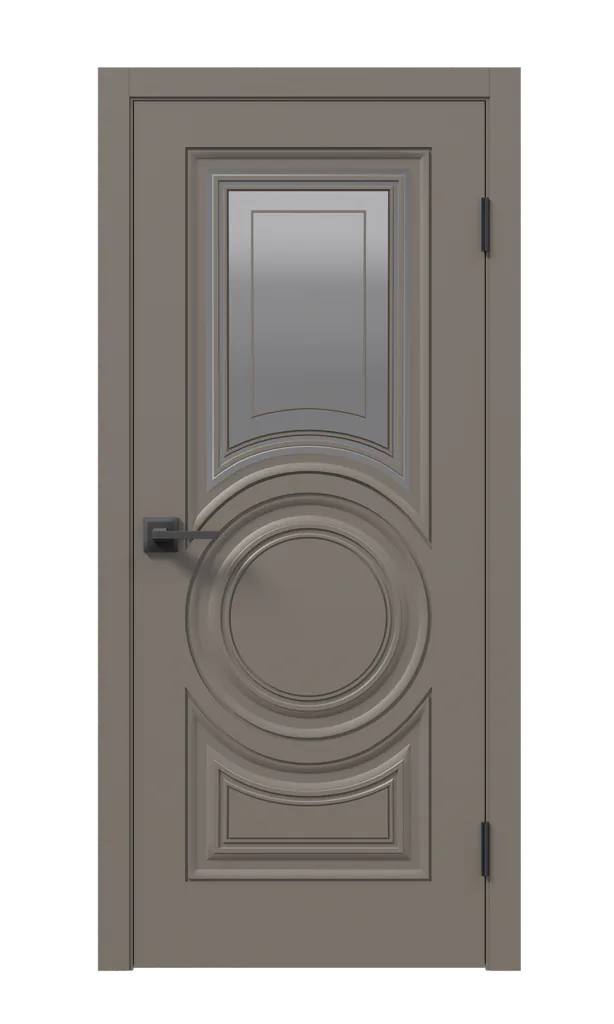 Щитовая дверь Афтора O3 ПВХ остекленная