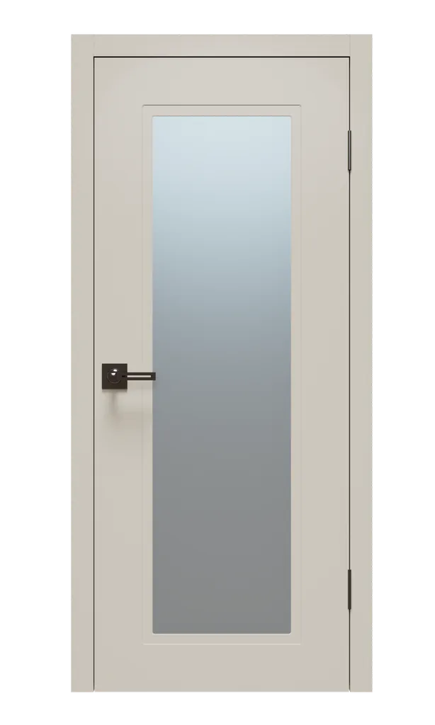 Щитовая дверь Афтора P1 ПВХ остекленная