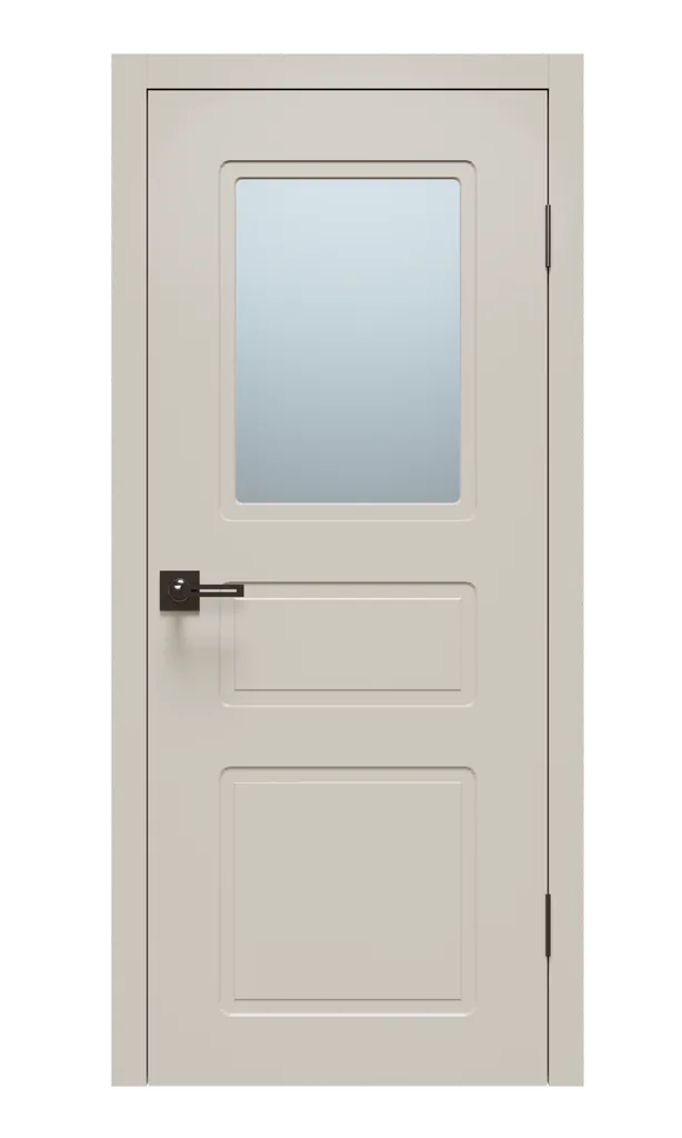 Щитовая дверь Афтора P3 ПВХ остекленная
