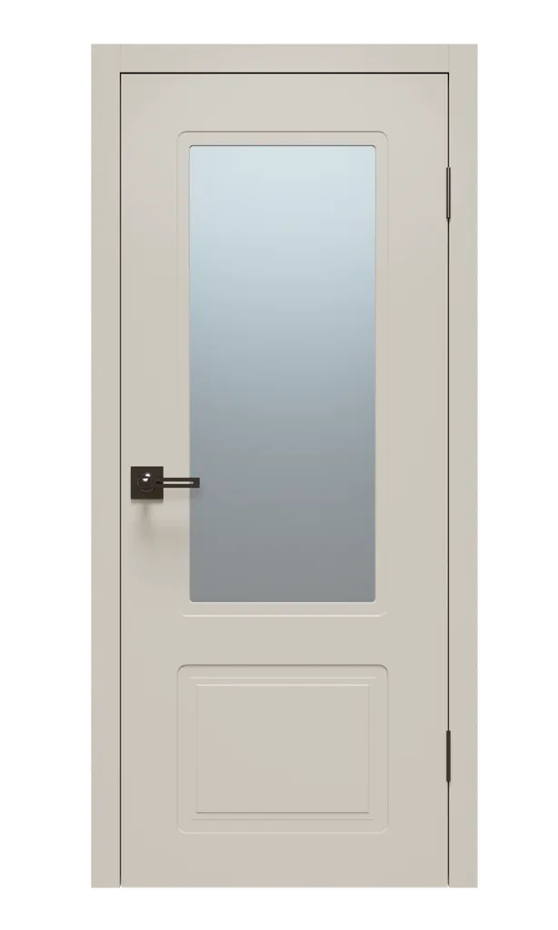 Щитовая дверь Афтора P4 ПВХ остекленная